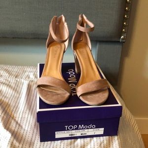Mauve open toe